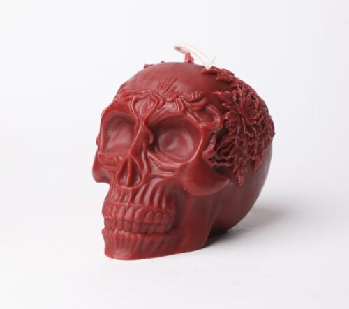 Dark Night Rose Skull Low Temperature Candle