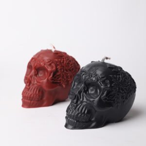 Dark Night Rose Skull Low Temperature Candle