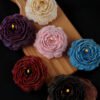 [Peach] Gilded Style Rose Low Temperature Candle