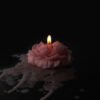 [Peach] Gilded Style Rose Low Temperature Candle